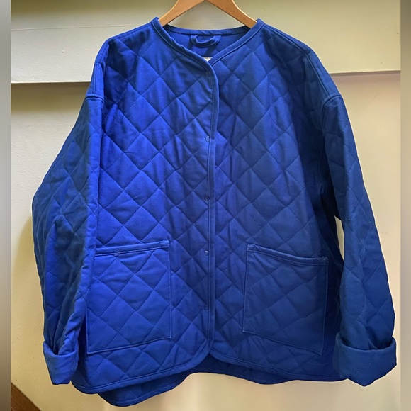 Seek Shelter Jackets & Blazers - SOLD Seek Shelter Quilted Milo Coat in Cobalt Blue